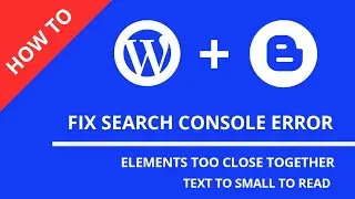 How to Fix Mobile Usability error to your Website || WordPress and Blogger