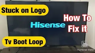 How To Fix HISENSE TV Frozen Stuck on LOGO Screen REBOOT LOOP ERROR