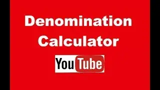 Payroll Salary Required Denomination Calculator - Excel Sheet.