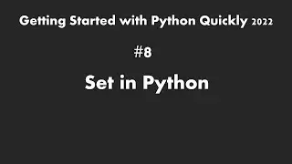 Set in Python