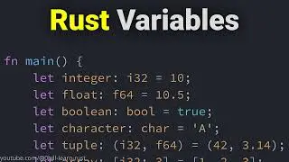 Variables in the Rust Programming Language