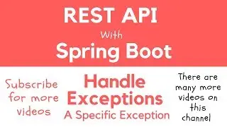 REST API with Spring Boot - Catch a Specific Exception