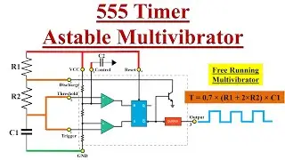 555 Timer as Astable Multivibrator