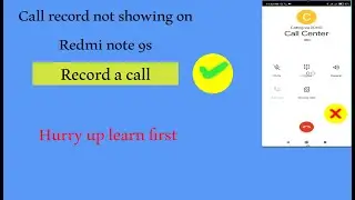 How Enable Call record on redmi note 9s / Call record not working on redmi note 9s