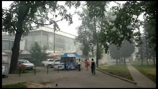 Лесные пожары, смог в Москве, 2010 г.mov