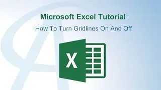 How To Turn Gridlines On And Off In Excel