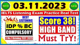 IELTS LISTENING PRACTICE TEST 2023 WITH ANSWERS | 03.11.2023