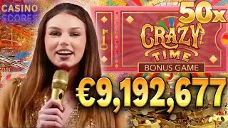 5000X Mega Win on Crazy Time - 12 March 2024