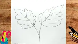 Easy Way To Draw A Fall Leaf