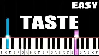 Sabrina Carpenter - Taste - EASY Piano Tutorial