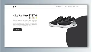 Animated Shoes Landing Page Using HTML, CSS & Javascript