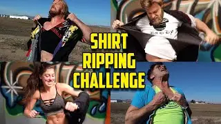 Shirt Ripping Challenge! | DAD vs DUDES