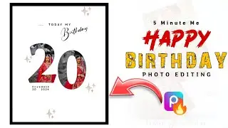 New Happy Birthday🎂photo Editing || Birthday Date Editing In Picsart😱 || Rc editing club