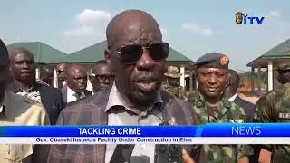 Gov. Obaseki Inspects Army Base Construction In Ehor, Benin-Auchi Express Way, Edo State