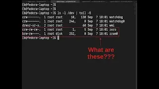 Block and Character Devices | Files and Directories | Linux