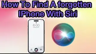 How To Find A forgotten IPhone With Siri