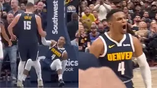 Nikola Jokic and Russell Westbrook HEATED MOMMENTS and BEST PLAYS from Thunder vs Nuggets game