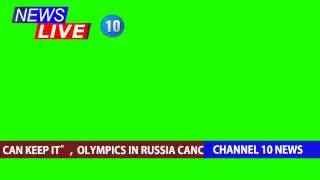 Live News Broadcast Overlay Green Screen