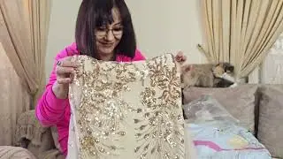 МЕГА распаковка С TEMU -ПЛАТЬЕ ЗОЛОТОЕ,Cумочки КЛЯЧ,БОСОНОЖКИ КАБЛУК 14СМ,ШОУ ПРИМЕРКА
