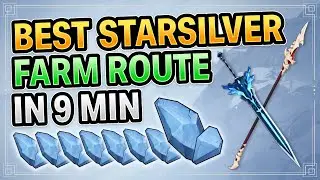 Best Starsilver Farm Route (UP TO 150 STARSILVERS!!) Ore Locations Map  Genshin Impact Dragonspine