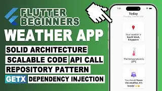 Weather App with GETX & API • FLUTTER • App Development Tutorial • Tutorial For Beginner [2024]🔥