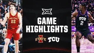 No. 24 Iowa State at No. 19 TCU | Big 12 Mens Basketball Highlights | January 20, 2024