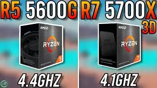 Ryzen 5 5600G vs Ryzen 7 5700X3D - Tested in 2024