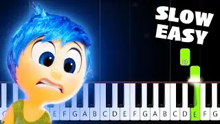 Bundle of Joy (Inside Out) - SLOW EASY Piano Tutorial