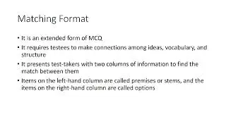 More Techniques of Language Testing