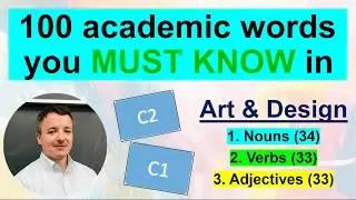 100 academic words in Art & Design | MUST KNOW 