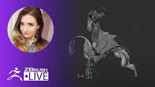 Concept 3D Creatures in ZBrush #withme - Ashley A. Adams "A_Cubed" - ZBrush 2020