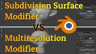 What is the difference between subdivision surface and multiresolution modifiers? | Blender 2.92