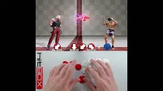 Instant QCB from Crouch Block in KOF XV #HitBox #HowToHitBox #KOF #KOFXV #Leverless #SOCD