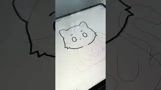 You Won't Believe How Easy It Is To Draw This Cat 😲😲 Digital Art #shorts #art