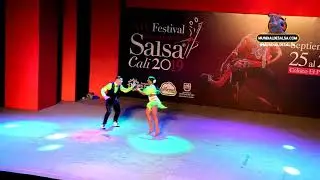 Dayanna Velez y Jorge Latorre, Pareja Estilo Caleño, Mundial de Salsa Cali 2019.