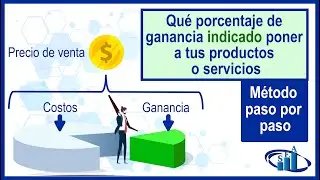 Que porcentaje de ganancia indicado poner a un producto o servicio