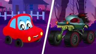 Good vs Evil, Haunted House Monster Truck Cartoon Show for Kids