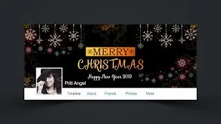 Christmas Facebook Cover Design - Photoshop Tutorial