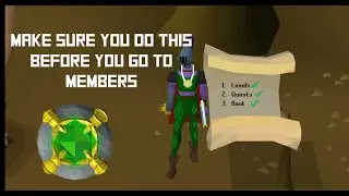 Checklist of EVERYTHING you need before going into OSRS Members | Before you use your First Bond