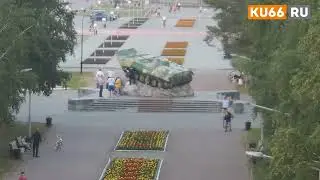 Неизвестный превратил букву Z на военном мемориале в надпись AZOV*