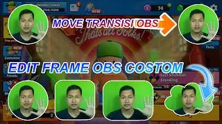 Tutorial Edit Frame Webcam & Transisi Move Webcam OBS | BEST PLUGIN OBS Studio