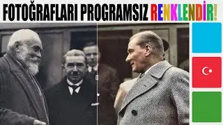 Eski Siyah Beyaz Fotoğrafları Programsız Renklendirme