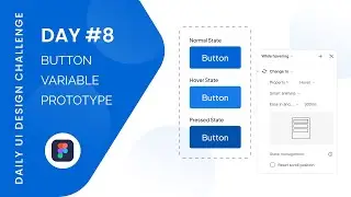 Day 8: Designing a Button Component UI | 100 Days of UI Design Challenge | Daily UI 04 | Figma | UX