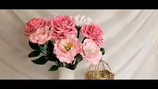 Создание эустомы из полимерной глины.