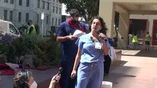 UCSF Students & Workers Rally For Palestine Healthcare Workers & Against Firing  Repression