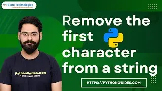 How to remove the first character from a string in Python