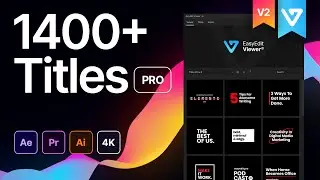 1400+ Titles for After Effects and Premiere Pro | Title Versions |  How to create Title