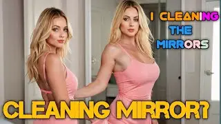 [4K]👙🚫 How to i clean the mirror? Transparent Haul See Through Try On Sheer Dresses | TRED