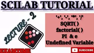 BASIC CALCULATIONS IN SCILAB  IN HINDI