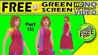 woman walking green screen video   chromo video part  #1